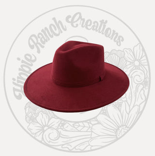 Red / FEDORA / BLANK HAT ONLY