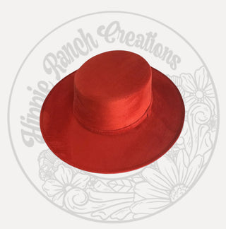 RED / ROUND OUT CROWN / BLANK HAT ONLY