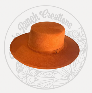 Orange / ROUND OUT CROWN / BLANK HAT ONLY