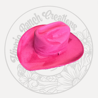 HOT PINK / COWBOY HAT / BLANK HAT ONLY